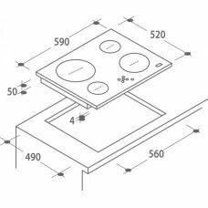 Варочная поверхность Candy CH 64 CCB